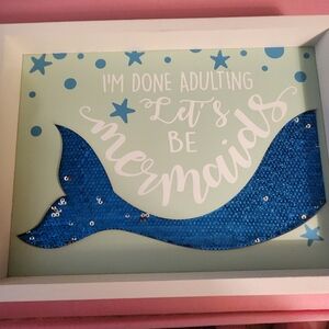 Blue Mermaid Wall Art